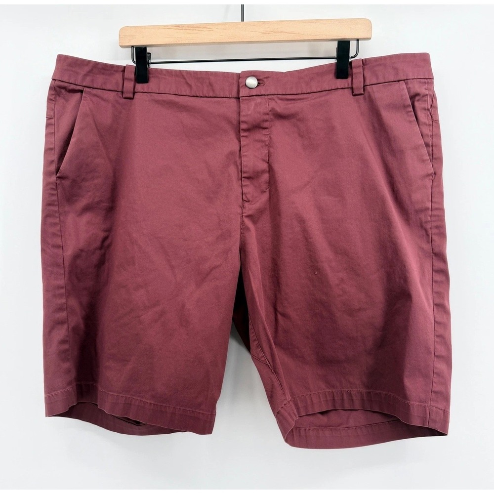 Lululemon Commission Shorts Mens 40 Maroon 9" Inseam Chino Golf Casual Athletic